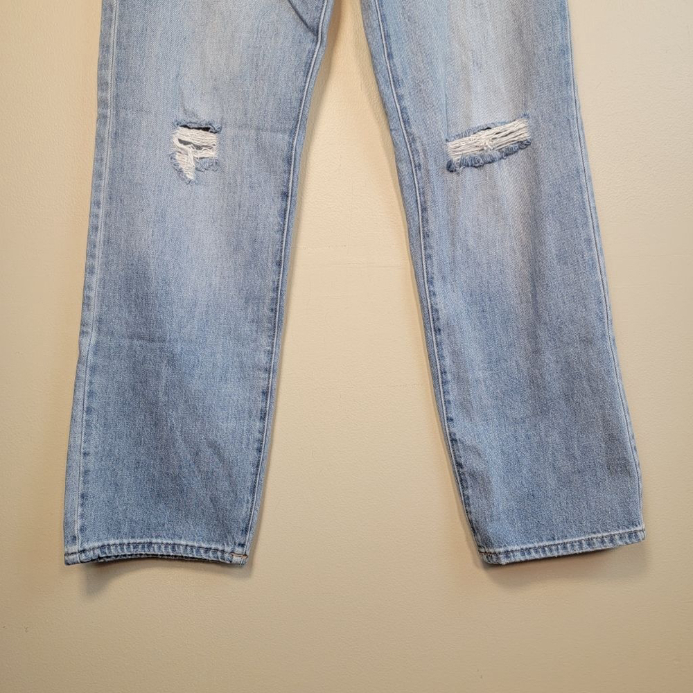 KanCan 90s Baggy Wide Leg Straight Jeans Light Wash Distressed Crossover 5 26 - Picture 7 of 12